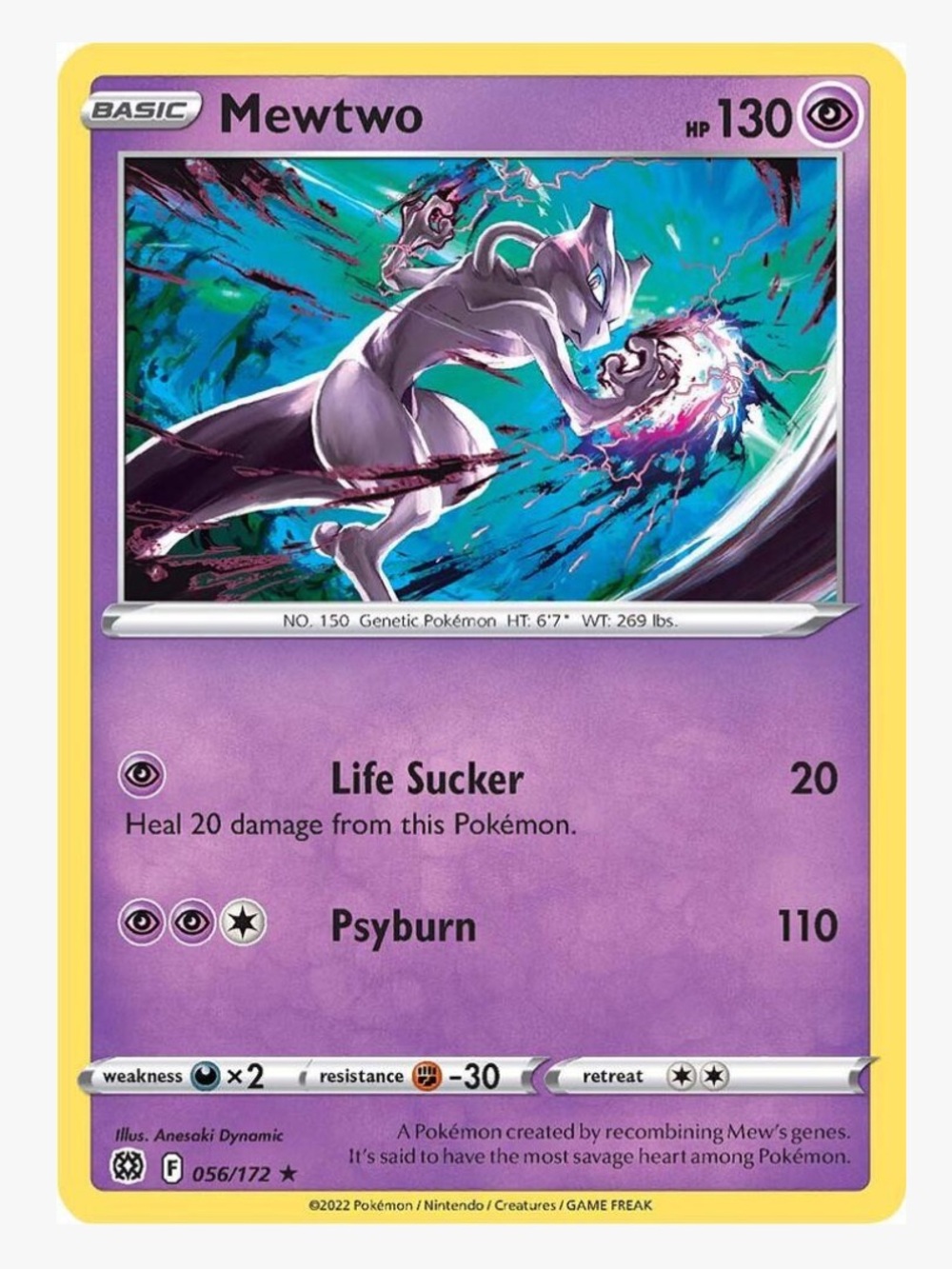 Mewtwo SWSH09: Brilliant Stars Pokemon Trading Card